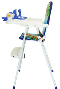 EVOHOME  Babies 7 Levels Smart FeedingCushion/ ToddlerTable Chair Easy Fold Feed Baby Chair, Infant Dinning High Chair for Room/ Living/Dinning - 1 to 2 Years, Blue